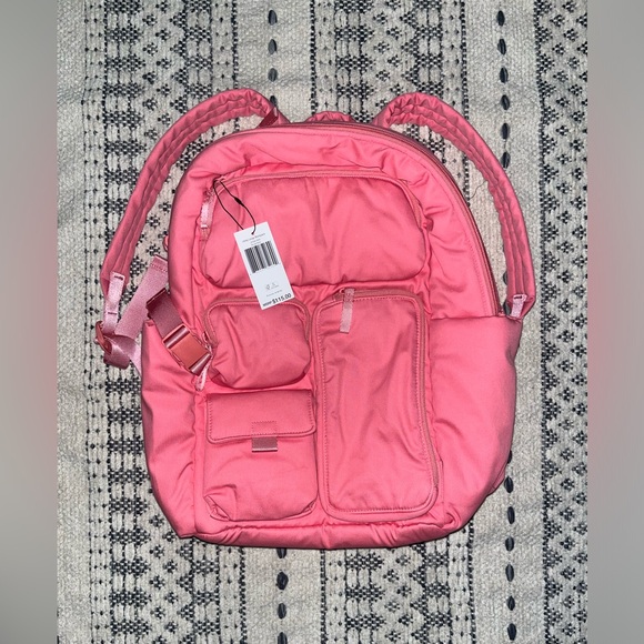 Vera Bradley Women's Cotton Utility Large Backpack, Rouge Rose, One Size - Picture 3 of 7